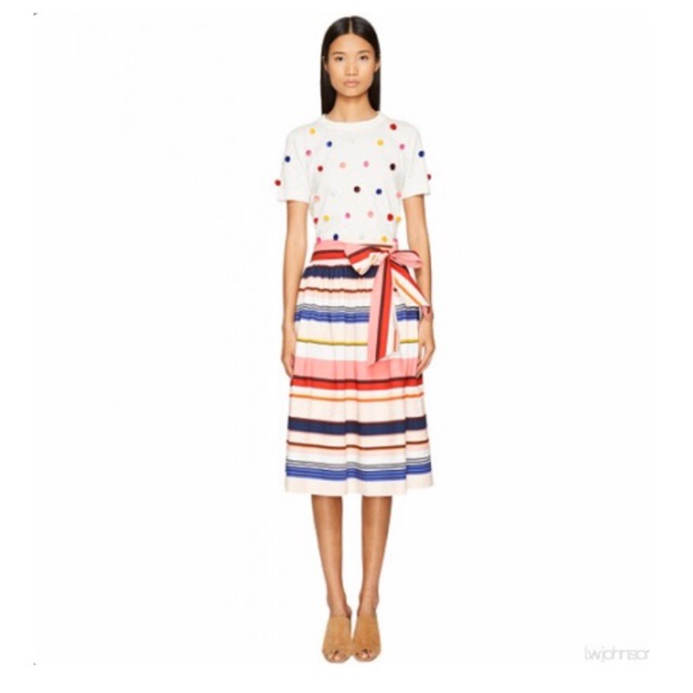 NWT Kate Spade ♠️ Spice Things Up Stripe Skirt